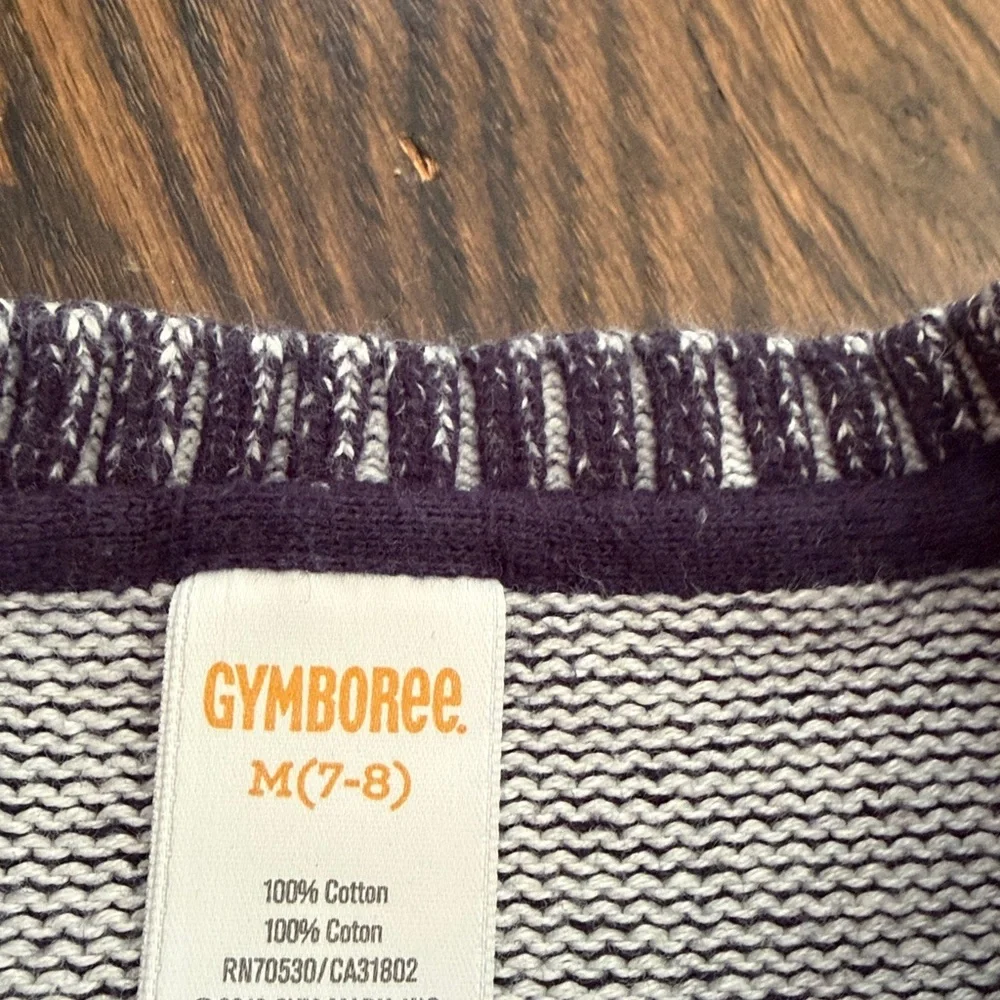 NWOT Kids Gymboree Navy Crewneck Sweater Sz M (7-8)